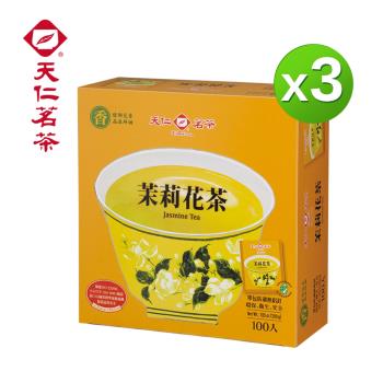 【天仁茗茶】 茉莉花茶袋茶防潮包100入*3盒
