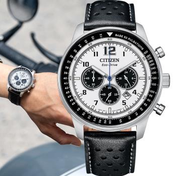 CITIZEN 星辰 商務必備 光動能計時腕錶(CA4500-32A)熊貓版