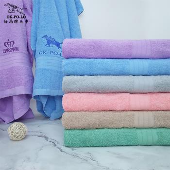 【OKPOLO】MIT 100%純棉素色大浴巾-3入組