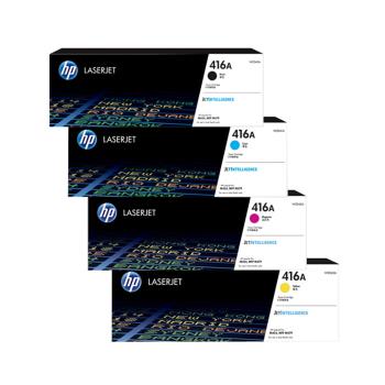 HP W2040A 黑/ W2041A 藍/ W2042A 黃/ W2043A 紅 416A 原廠碳粉匣 四色一組 適用 M454/M479