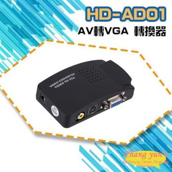 [昌運科技] HD-AD01 AV轉VGA 轉換器 類比影像訊號轉換成VGA訊號