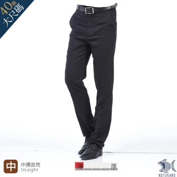 【NST Jeans】夏季薄款 極簡內斂黑 羊毛x萊卡 斜口袋西裝褲(中腰) 390(5890) 大尺碼