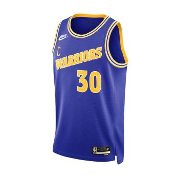 Nike 球衣 NBA Swingman Jersey 男款 藍 無袖上衣 背心 運動 籃球 金洲 勇士隊 DO9446-497