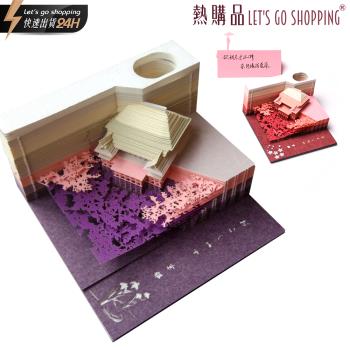 【LGS熱購品】3D立體便條紙(多種樣式/高級紙材/精緻擺飾)