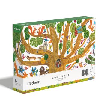 MiDeer - 樹與動物們藝術拼圖(84片)