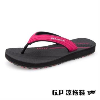 G.P 女款極簡風海灘夾腳拖鞋G3718W-黑桃色(SIZE:36-40 共二色) GP