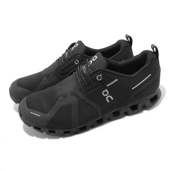 On Running 慢跑鞋 Cloud 5 Waterproof 男鞋 黑 全黑 防水 雲端緩衝科技 運動鞋 昂跑 5998842