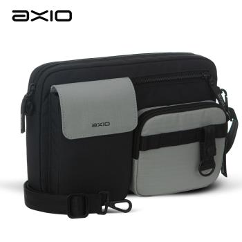AXIO Outdoor Shoulder bag 休閒健行側肩包(AOS-4)灰色-加送多隔層萊卡證件套 (ABH-504)