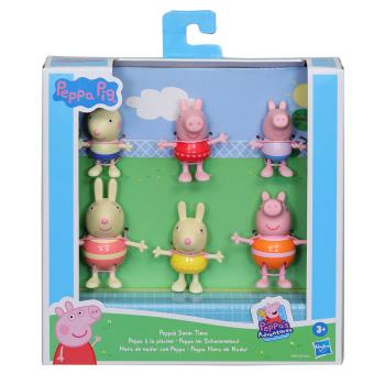 Peppa Pig 粉紅豬小妹 6入公仔主題裝扮組 - 泳衣組(F2397)
