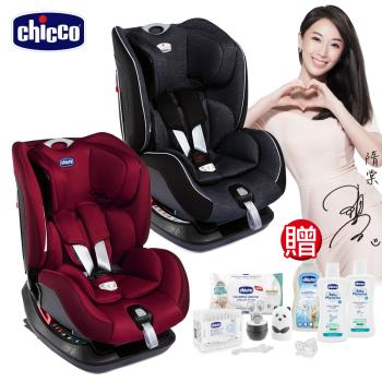 chicco-Seat up 012 Isofix安全汽座勁黑版+幸福抱抱育兒禮袋