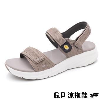 G.P 女款輕羽緩震紓壓磁扣涼鞋G3836W-奶茶色(SIZE:36-39 共三色) GP
