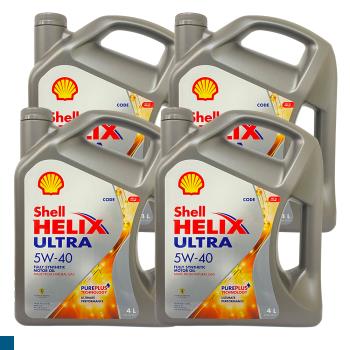 SHELL HELIX ULTRA 5W/40 4L 機油 - 4入(箱購)