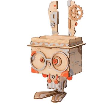 Robotime DIY木製精工模型 - 盆栽裝飾 兔子 FT741