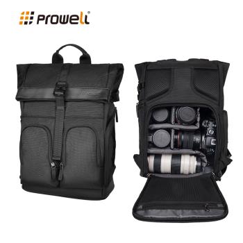 【Prowell】一機多鏡多功能相機後背包 相機保護包 專業攝影背包 單眼相機後背包 WIN-23233 贈送防雨罩