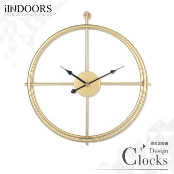 【iINDOORS】Loft 簡約設計時鐘-璀璨黑針50cm