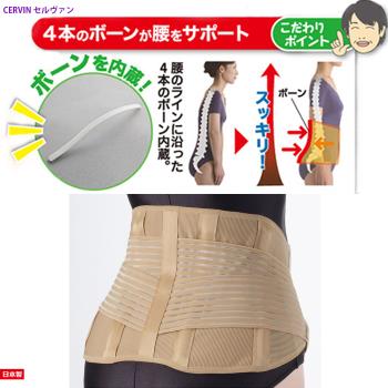 日本製【CERVIN】彈力貼身腰臀支撐保護帶~布施接骨院醫師研發監製