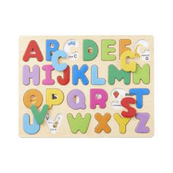 《 日本 Ed-Inter 》木玩系列 - 木質拼圖 ABC