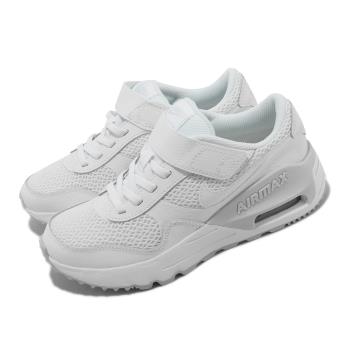 Nike 休閒鞋 Air Max Systm PS 中童鞋 全白 氣墊 經典款 皮革 魔鬼氈 運動鞋 緩震 DQ0285-102