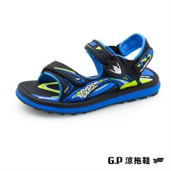G.P 兒童休閒磁扣兩用涼拖鞋G2312B-藍色(SIZE:28-34 共二色) GP