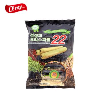 【歐邁福】22綜合捲心穀物棒180g-黑芝麻口味X2包/組