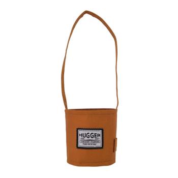 英國【Hugger】輕便手搖杯飲料提袋 摩卡色(咖啡隨身杯熱飲早餐杯冷飲環保杯)