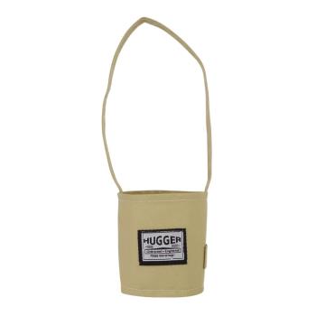 英國【Hugger】輕便手搖杯飲料提袋 奶茶色(咖啡隨身杯熱飲早餐杯冷飲環保杯)