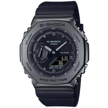 CASIO G-SHOCK 農家橡樹 金屬雙顯腕錶 GM-2100BB-1A