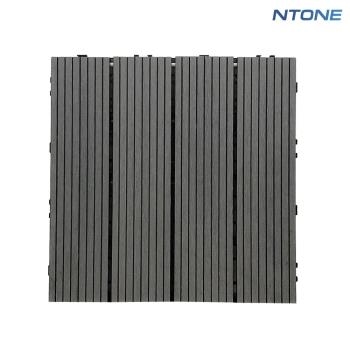【NTONE】拼接地板 深棕條紋款10片 卡扣式拼接地板 仿實木地板 防水防滑耐磨(拼接地板)