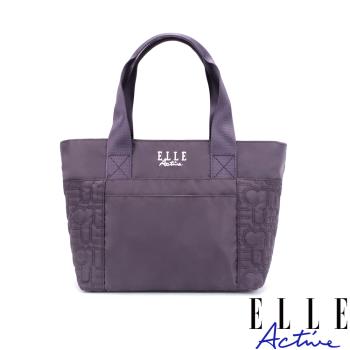 【ELLE Active】繁花世界系列-手提包/手提袋-紫色