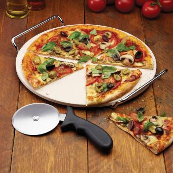 《KitchenCraft》披薩刀+石板披薩烤盤
