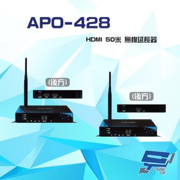 [昌運科技] APO-428 HDMI 50米 無線延長器 支援HDCP 1.4