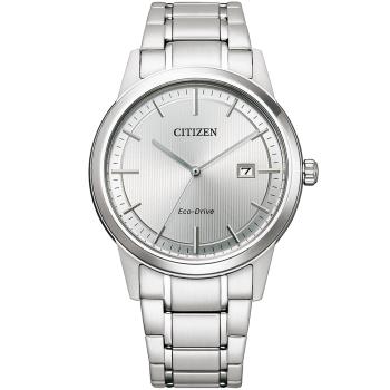 CITIZEN 星辰 光動能簡約大三針手錶-40mm(AW1231-66A)