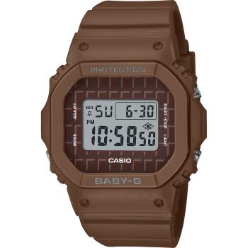 CASIO 卡西歐】BABY-G 黑巧克力休閒電子手錶(BGD-565USW-5