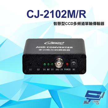 [昌運科技] CJ-2102M/R 1080P AHD CVI TVI CVBS 智慧型CCD多頻道單軸傳輸器