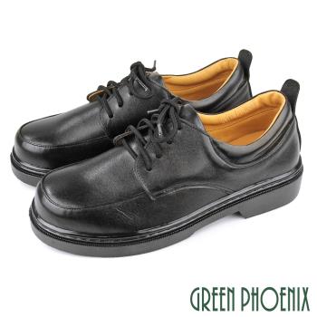 GREEN PHOENIX 女 學生鞋 皮鞋 綁帶 全真皮 台灣製S-22205