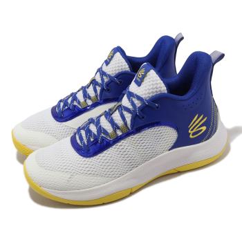 Under Armour 籃球鞋 3Z6 男鞋 白 藍 Curry 勇士 子系列 UA 緩衝 3025090103