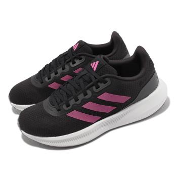 adidas 慢跑鞋 Runfalcon 3.0 W 女鞋 黑 紫 愛迪達 運動鞋 路跑 HP7560
