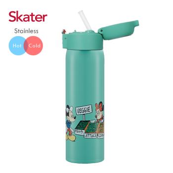 Skater吸管不鏽鋼保溫瓶(480ml) 米奇