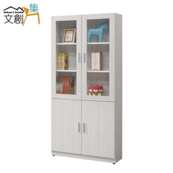 文創集 黛可2.7尺四門書櫃