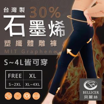 【貝麗絲】台灣製石墨烯高腰塑纖體雕褲