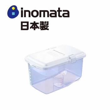 日本製【INOMATA】複合式收納米桶附輪 5KG