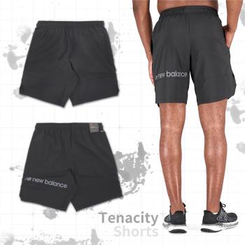New Balance 短褲 Tenacity 黑 男款 9吋 速乾 無襯裡 運動 慢跑 亞版 褲子 NB 紐巴倫 AMS31014BK