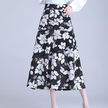 麗質達人 - 1607黑白印花褲裙