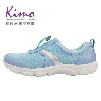 Kimo德國品牌健康鞋-飛織羊皮拉繩休閒鞋 女鞋 (天青藍 KBCSF054476)