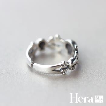 【Hera 赫拉】精鍍銀個性骷髏戒指 H112032208