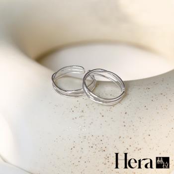 【Hera 赫拉】精鍍銀纏繞交叉鏤空戒指 H112032202
