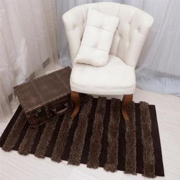 【山德力】ESPRIT羊毛地毯70X140棕條紋