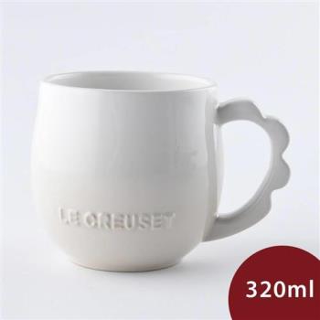 【Le Creuset】蕾絲花語系列 馬克杯 320ml 蛋白霜