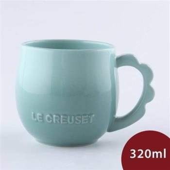 【Le Creuset】蕾絲花語系列 馬克杯 320ml 悠然綠