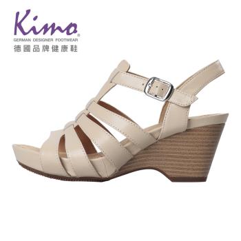 Kimo 羅馬風情羊皮楔型涼鞋 女鞋 (裸膚 KBJSF157020)